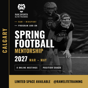 2027 RAW Elite Training Off Season Add On - *Spring Football Film Study & Mentorship*