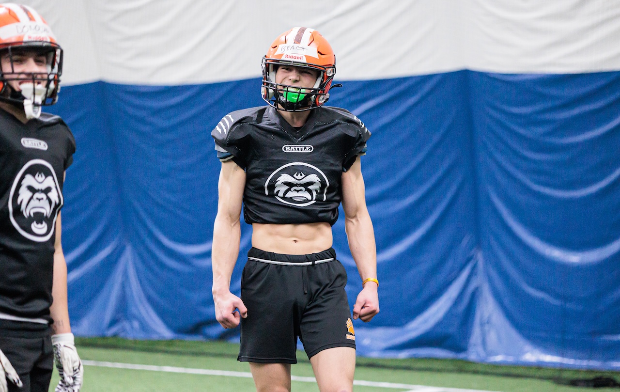 RAW Sports athlete in full equipment